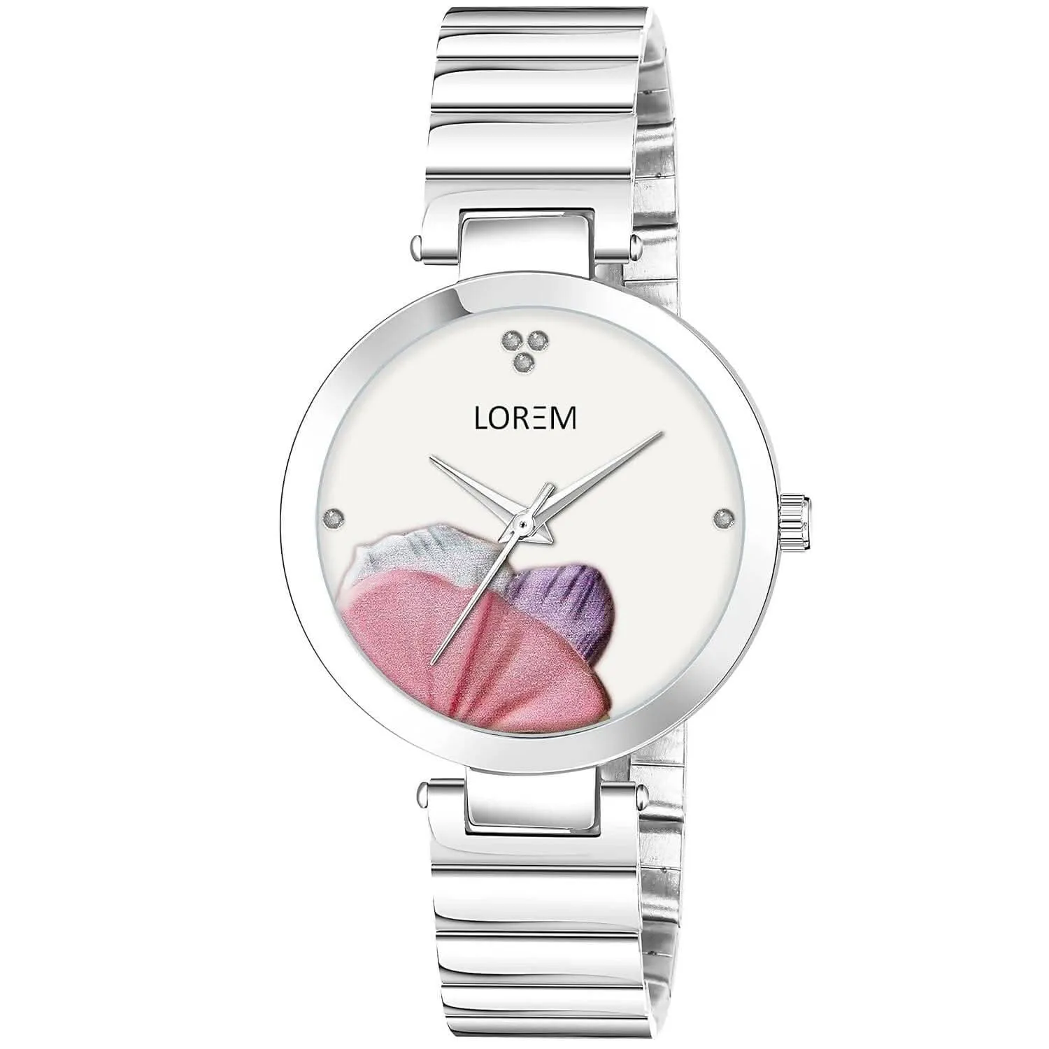 LOREM White Flower Designer Analog Watch For Women LR314