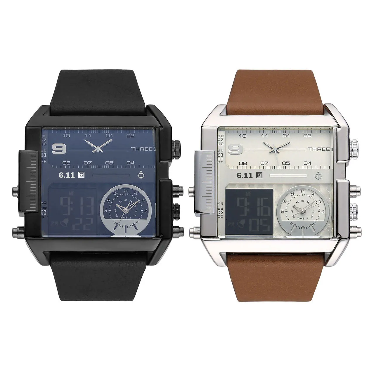 Luminous Double Display Electronic Watch