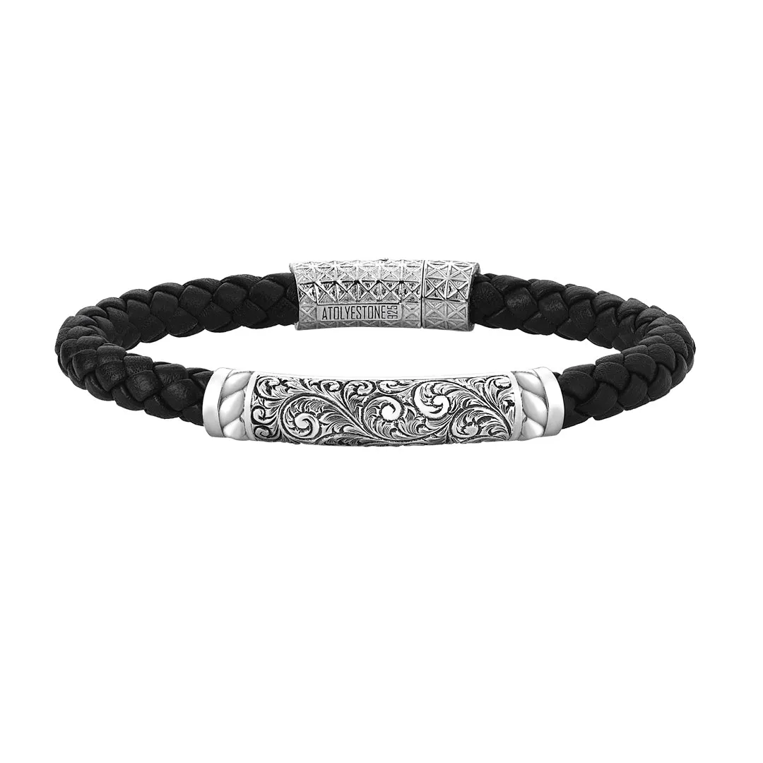 Men's Classic Braided Leather Bracelet