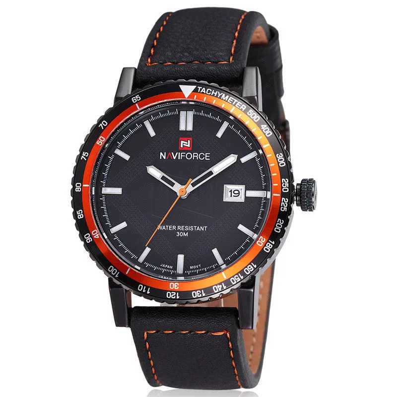 Mens Watches Top Brand Luxury Quartz Watch Fashion Genuine Leather Watches for men