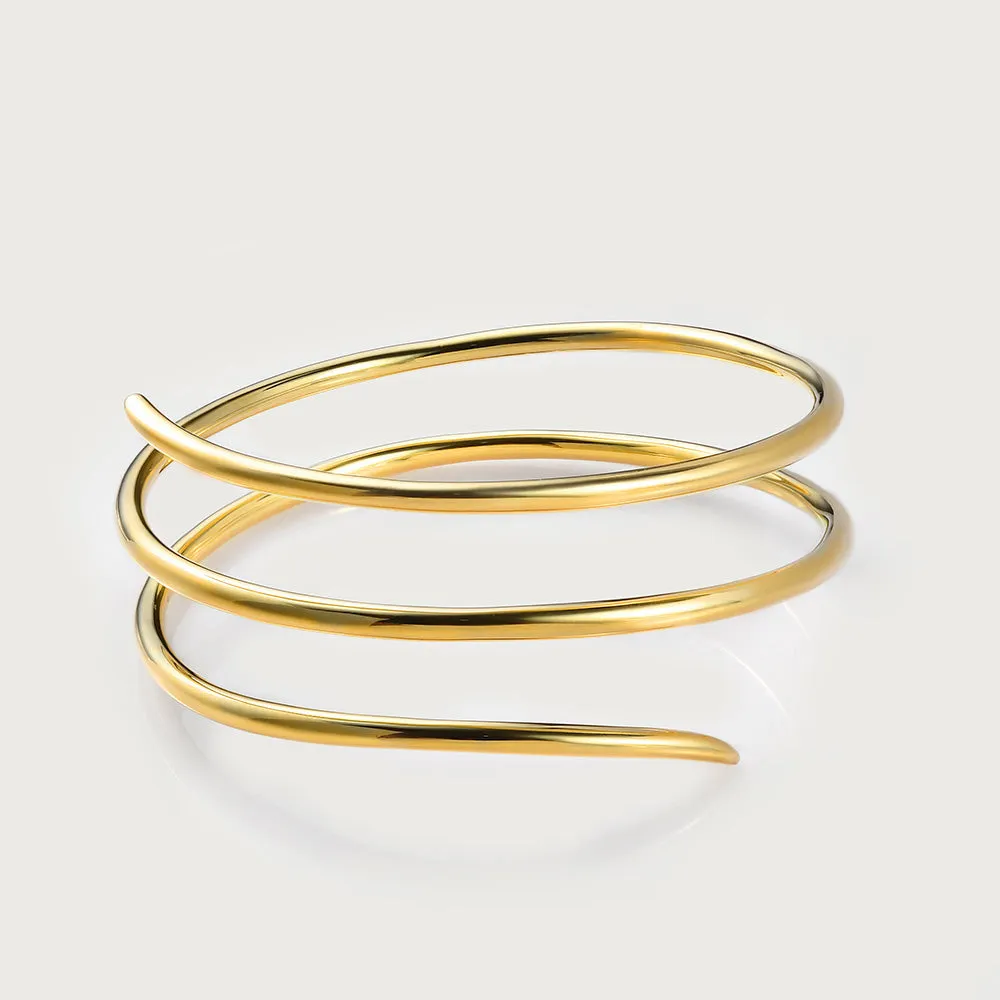 Molto Spiral Wrap Bangle   Molto Spiral Wrap Ring   Spiral Creole Hoops