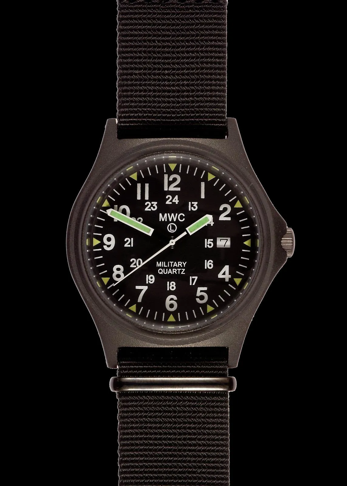 MWC G10BH PVD 12/24 50m Water Resistant Military Watch with Battery Hatch, Fixed Strap Bars and 60 Month Battery Life