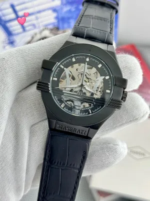 New MASERATI Styles & High Quality of Man's Watch  Black