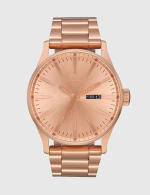 Nixon Sentry SS Watch - Rose Gold