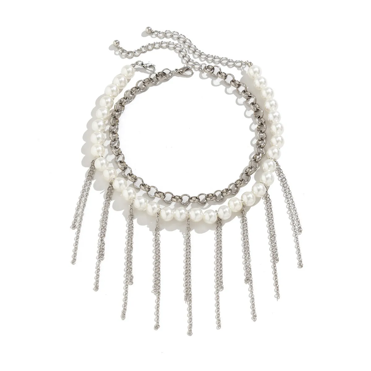 Pearl Tassel Retro Necklace