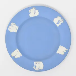 Plate, Blue Jasperware, Wedgwood, Vintage 1956