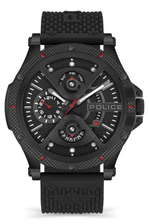 Police Surigao Black Silicon Strap Watch PEWJQ2110551