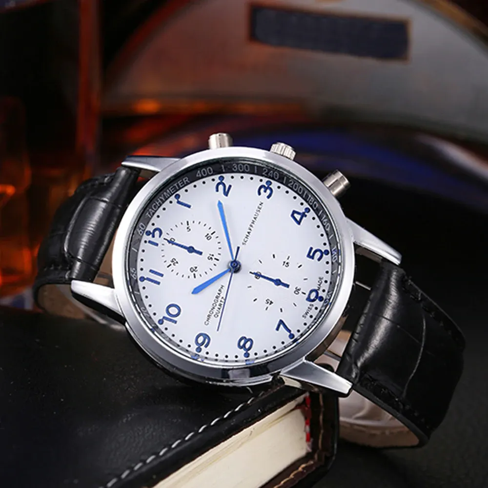 Quartz Wrist Watch With Steel Dial