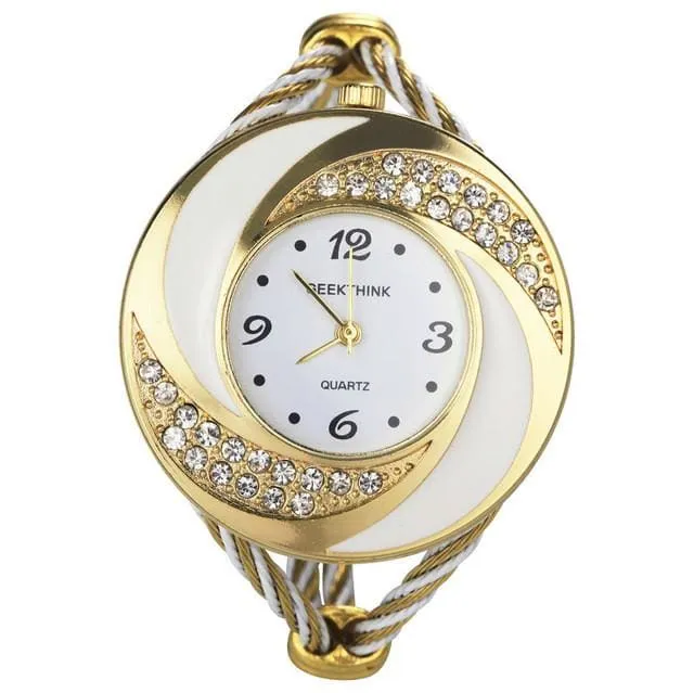 Rhinestone Diamond Whirlwind Design Women Watch