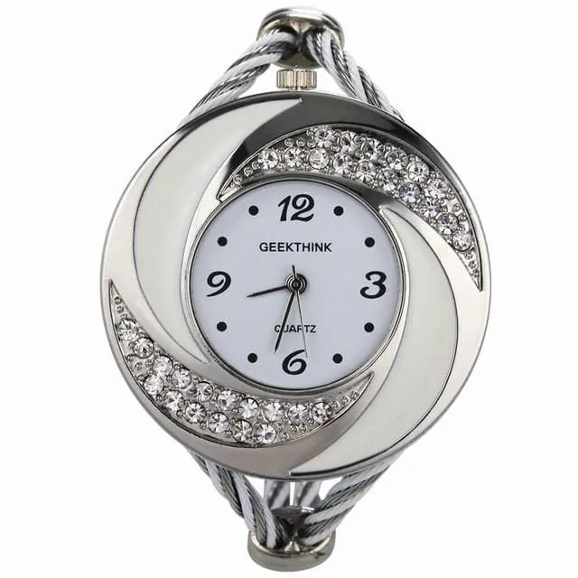 Rhinestone Diamond Whirlwind Design Women Watch