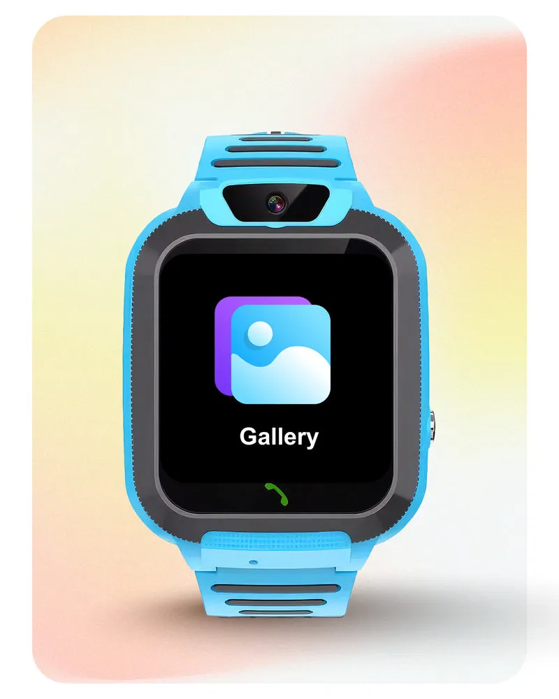 Spiky Basilisk Kids' Cute Waterproof Smartwatch With GPS - Blue