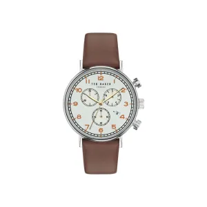 Ted Baker TB TIMELESS Men 41 mm Silver Dial Chronograph Watch - BKPBAF301