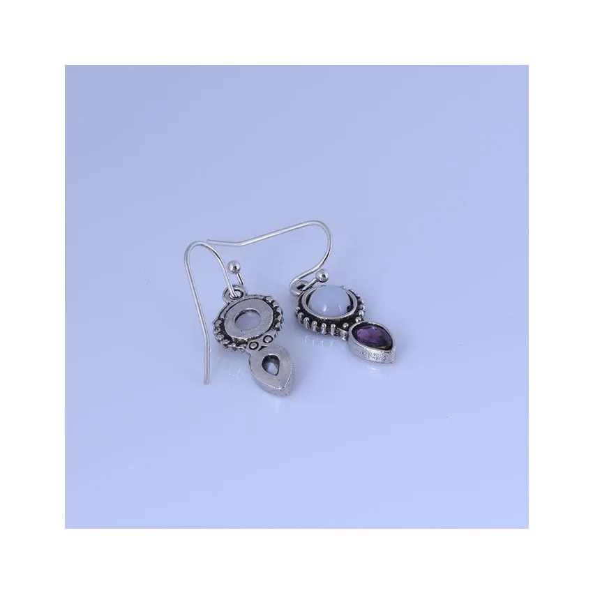 Thai Silver Moonstone Earrings