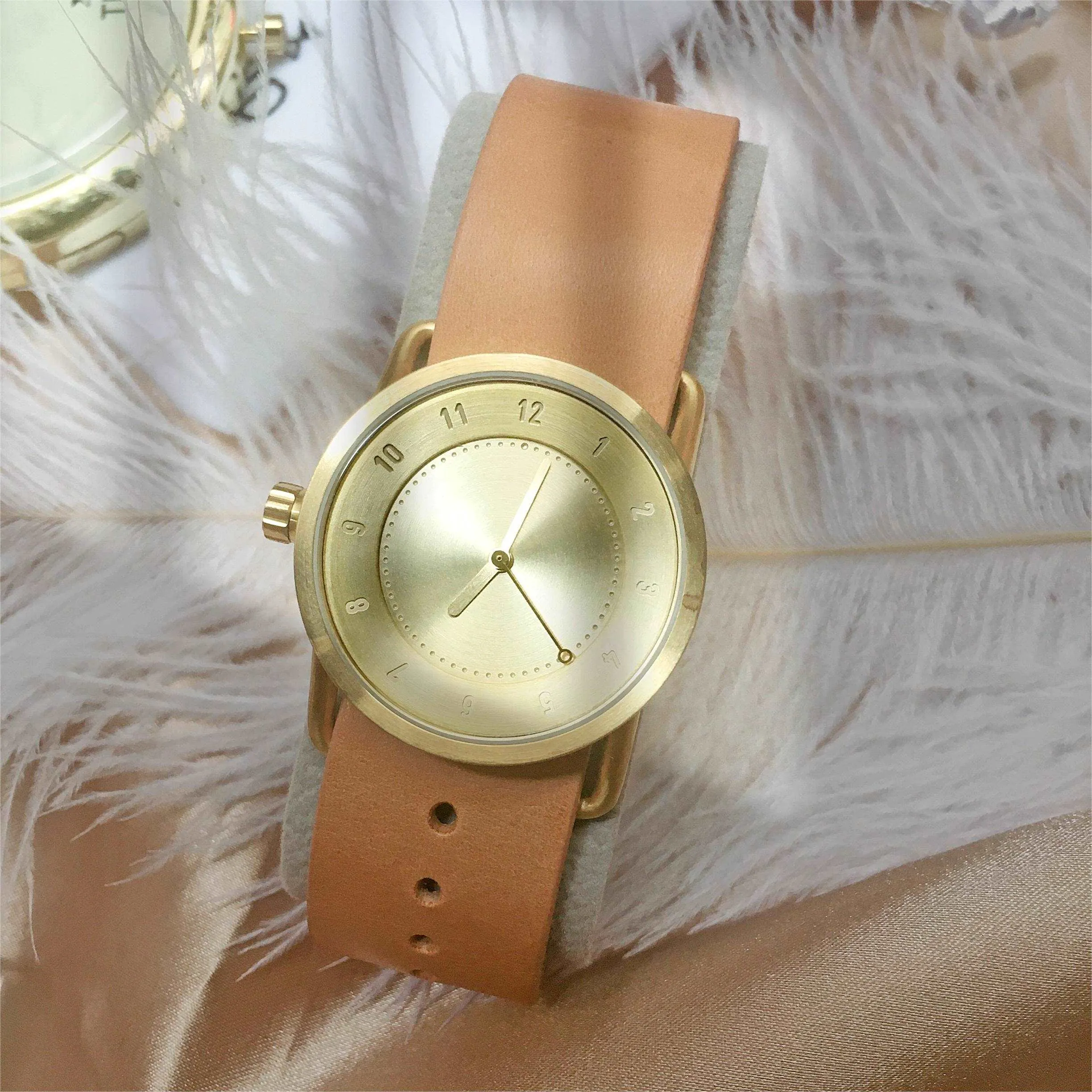 TID No.1 Gold Dial / Natural Leather Strap / Gold Buckle