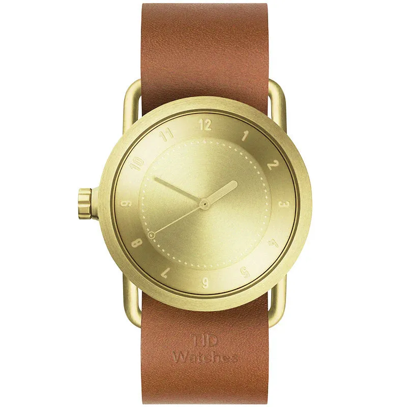 TID No.1 Gold Dial / Natural Leather Strap / Gold Buckle