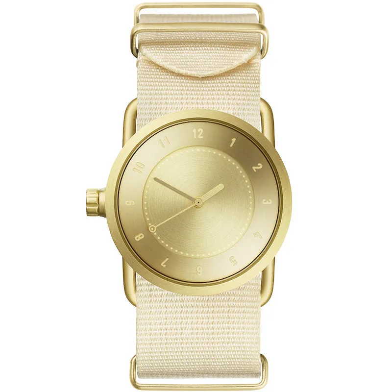 TID No.1 Gold Dial / Natural Leather Strap / Gold Buckle