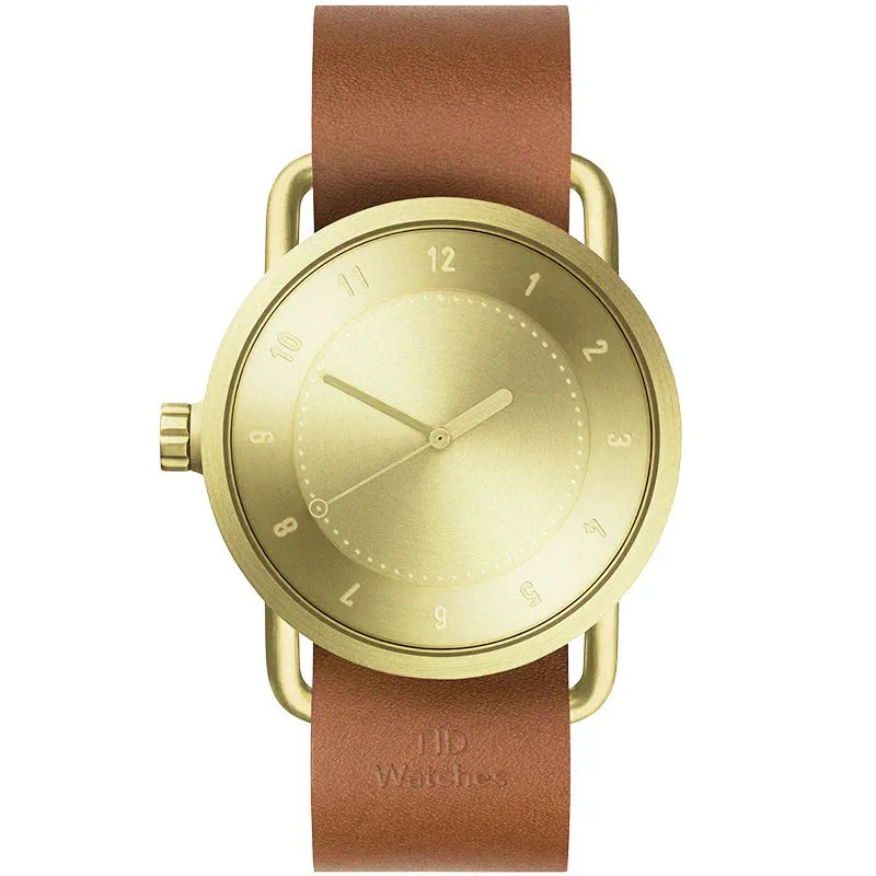 TID No.1 Gold Dial / Natural Leather Strap / Gold Buckle