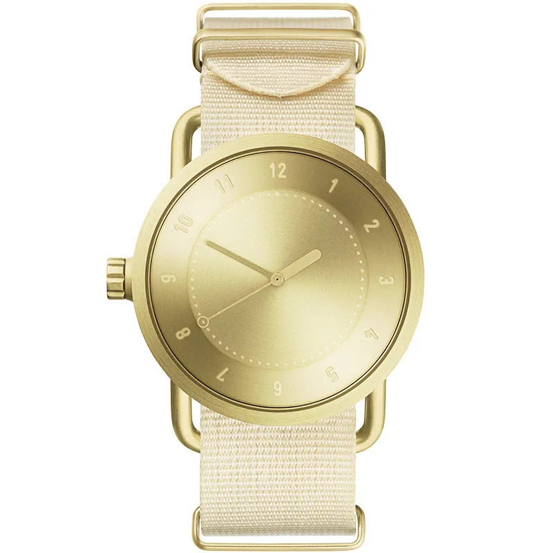 TID No.1 Gold Dial / Natural Leather Strap / Gold Buckle