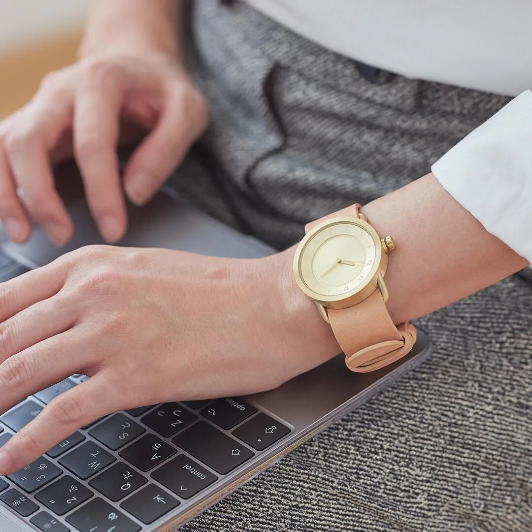 TID No.1 Gold Dial / Natural Leather Strap / Gold Buckle