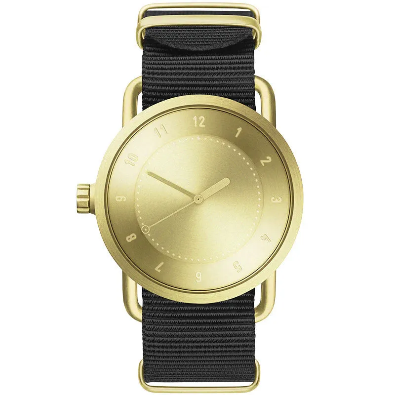 TID No.1 Gold Dial / Natural Leather Strap / Gold Buckle