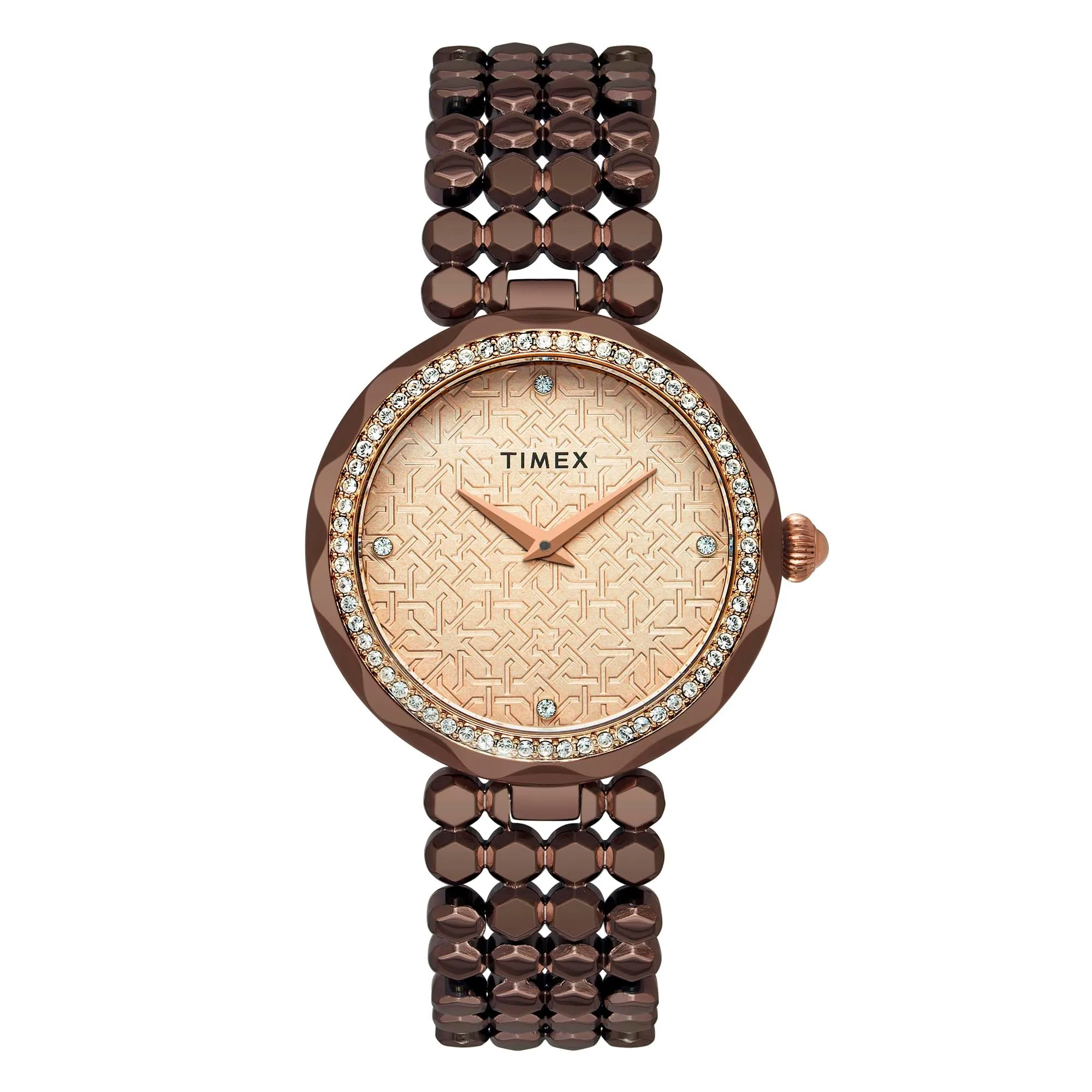 Timex Rose Gold Dial Women Analog Watch - TWEL13908