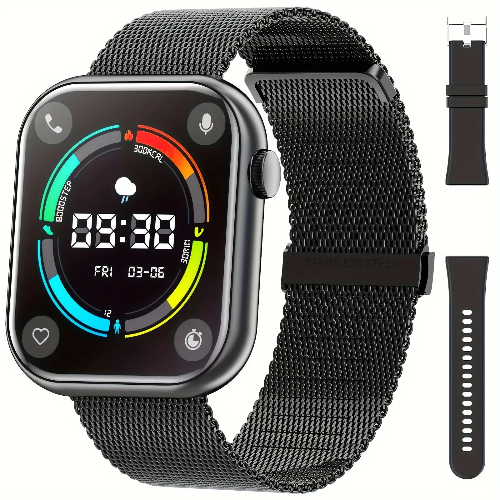 Waterproof Smartwatch Sleep Tracker Pedometer and Sports Modes