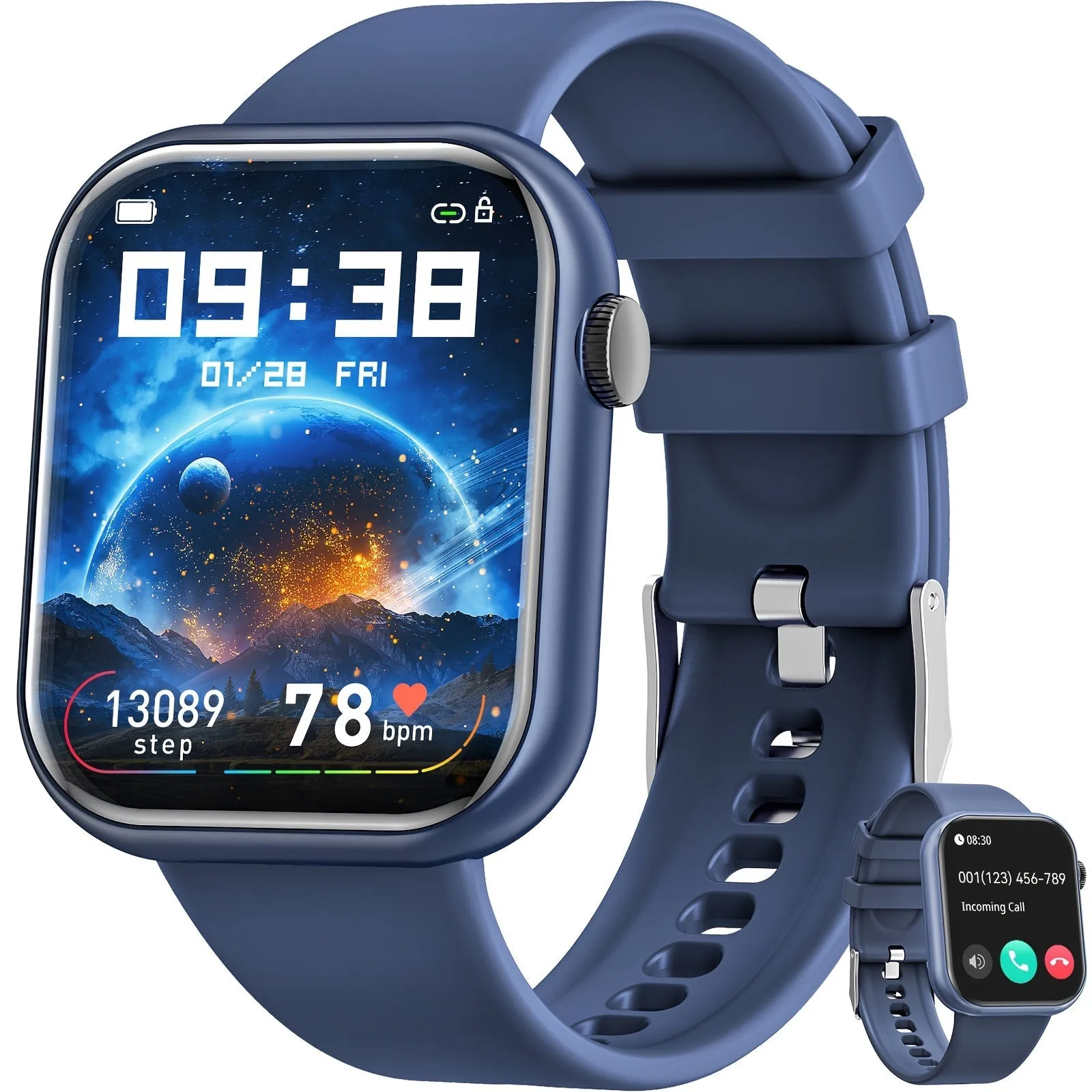 Waterproof Smartwatch Sleep Tracker Pedometer and Sports Modes